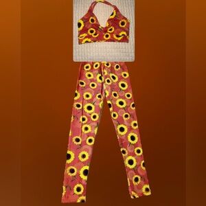 Sunflower leggings & bra set! Made In Brazil Liquido Activo